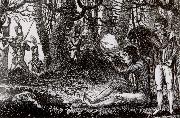 Thomas Pakenham, A rebel ambush in the woods of County Wicklow,from a contemporary Print